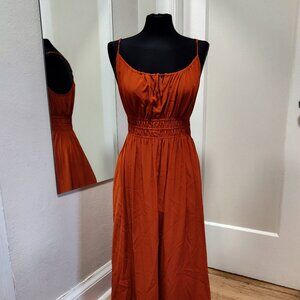 Madewell 100% Silk Sophia Cami Midi Dress